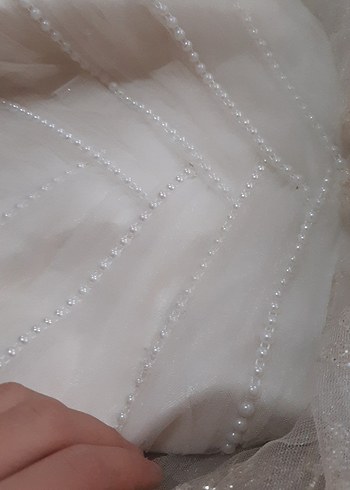 gelinlik beyaz abiye - Görsel 7