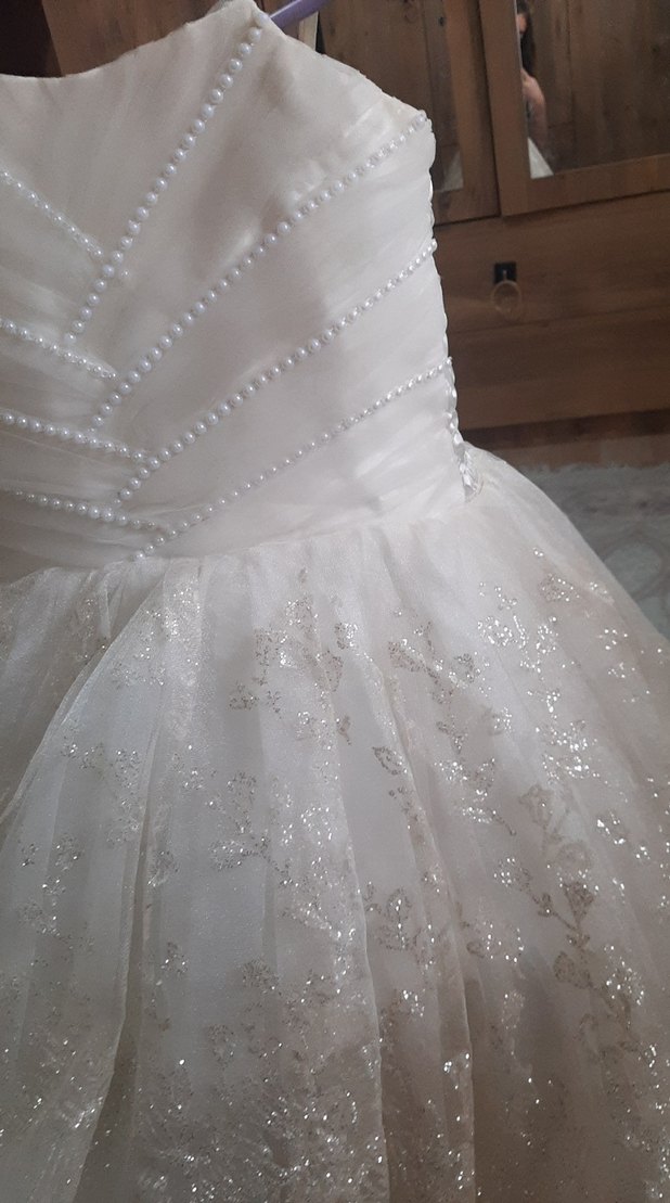 gelinlik beyaz abiye - Görsel 3