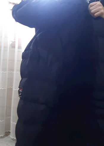 Erkek Siyah Fermuarlı Midi Mont - Görsel 7