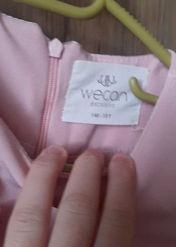 Kız Çocuk Pudra Püsküllü Elbise - Görsel 3