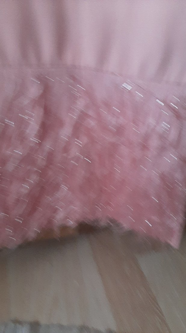 Kız Çocuk Pudra Püsküllü Elbise - Görsel 2