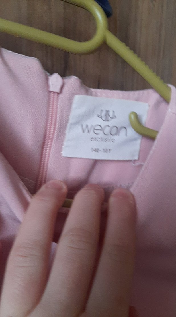 Kız Çocuk Pudra Püsküllü Elbise - Görsel 3