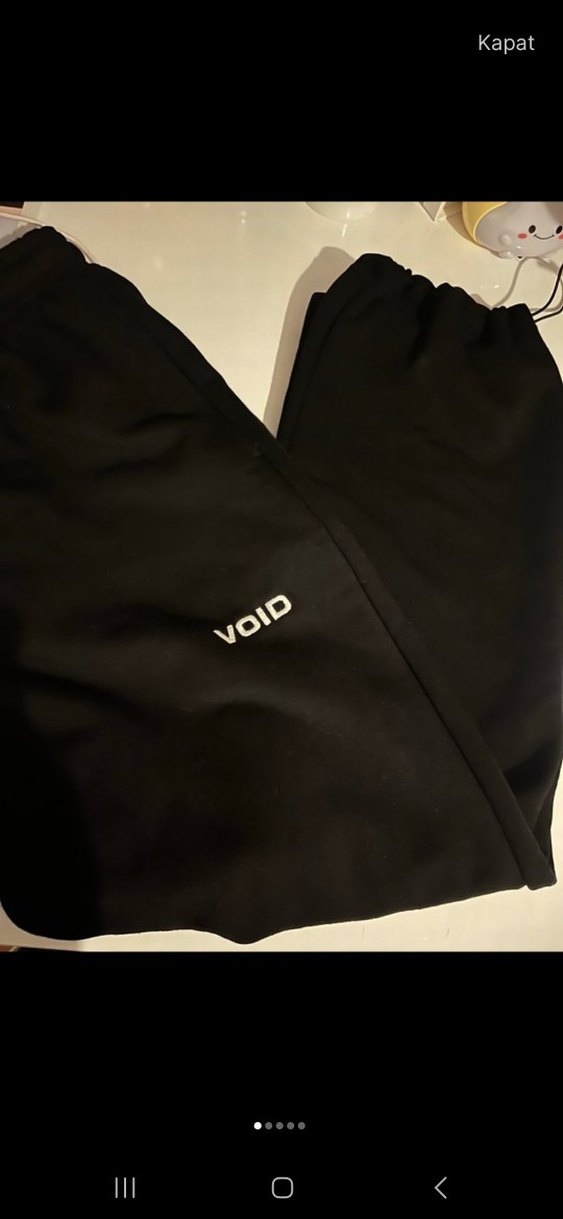 Siyah Kadın Rahat Kesim Sweatpant - Görsel 4