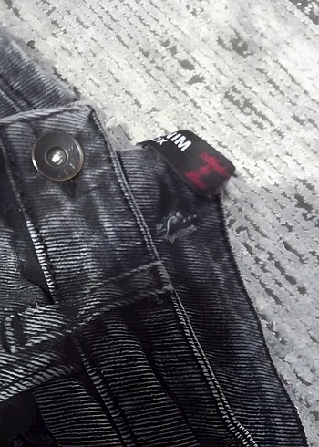 Gri Kadın Salaş Kot Pantolon - Görsel 3