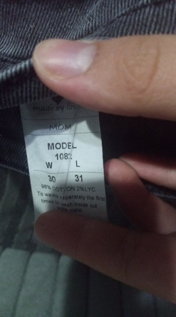 Gri Kadın Salaş Kot Pantolon - Görsel 4