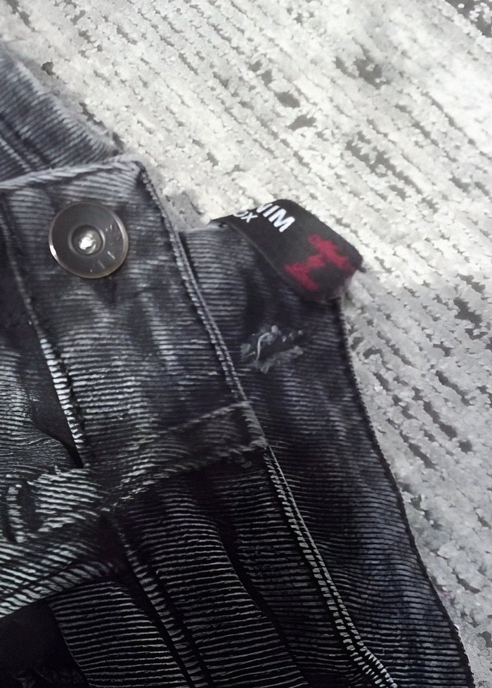 Gri Kadın Salaş Kot Pantolon - Görsel 3