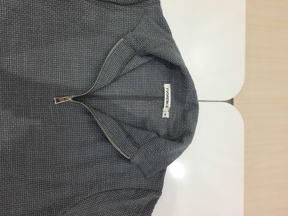 Gri Erkek Polo Tişört Fermuarlı Yaka - Görsel 3