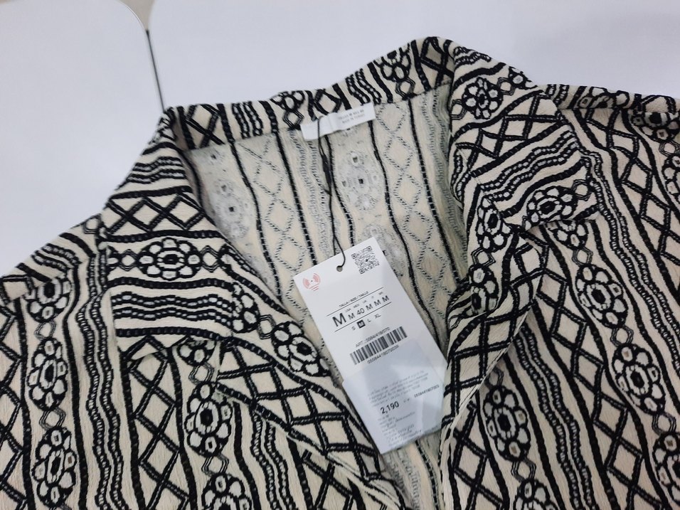 Desenli Bohem Gömlek, Kısa Kollu, Bol Kesim - Görsel 4