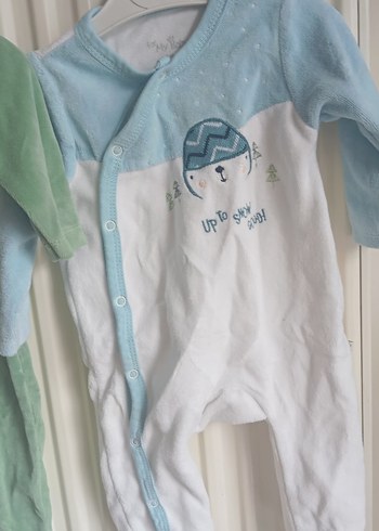 Düğmeli Yeşil Bebek Tulum, Uzun Kollu, Yumuşak Kumaş 3 fiyattır - Görsel 7