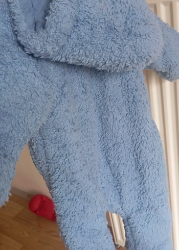 Mavi Erkek Bebek Örgü Tulum - Görsel 2