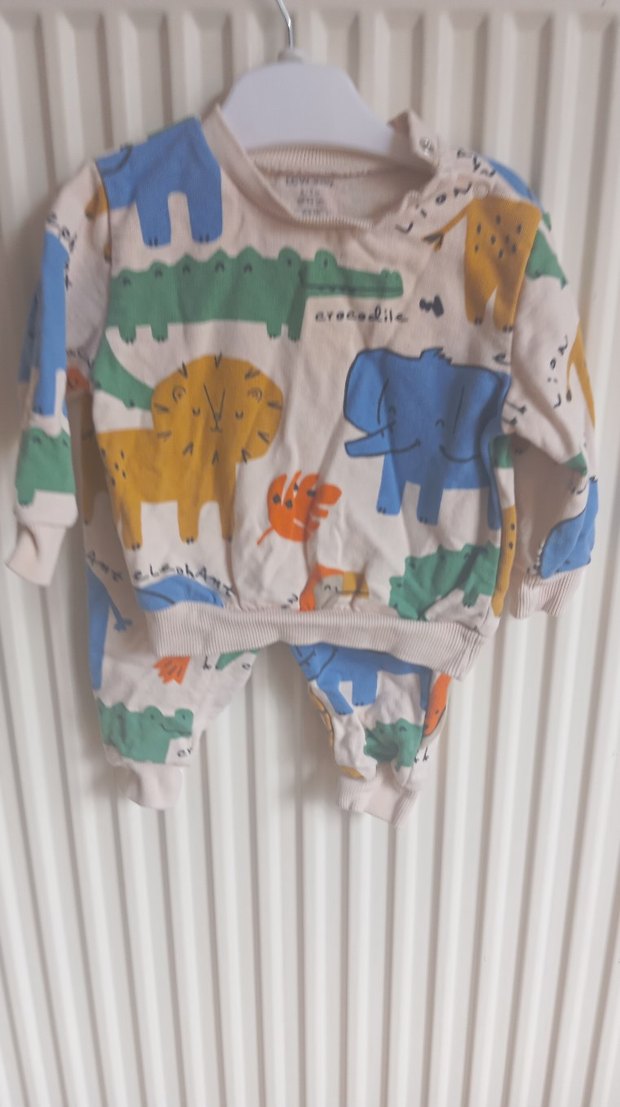 Uzun Kollu Çok Renkli Bebek Takımı - Görsel 3