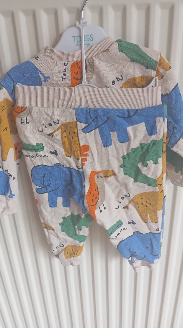 Uzun Kollu Çok Renkli Bebek Takımı - Görsel 2