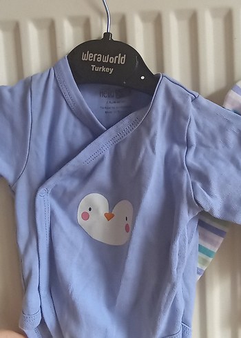 Çizgili Uzun Kollu Bebek Çıtçıtlı Body toplu satılır - Görsel 5