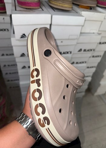 Crocs Vizyon erkek Crocs yanı yazılı terlik