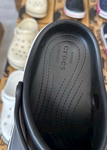 tek ebat Beden Crocs Siyah Erkek Spor Terlik Velcro