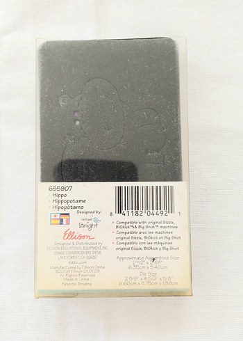  Sizzix Yavru Hipopatam Kalıbı