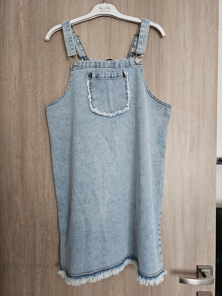 Kot Askılı Tulum Etek - Görsel 3