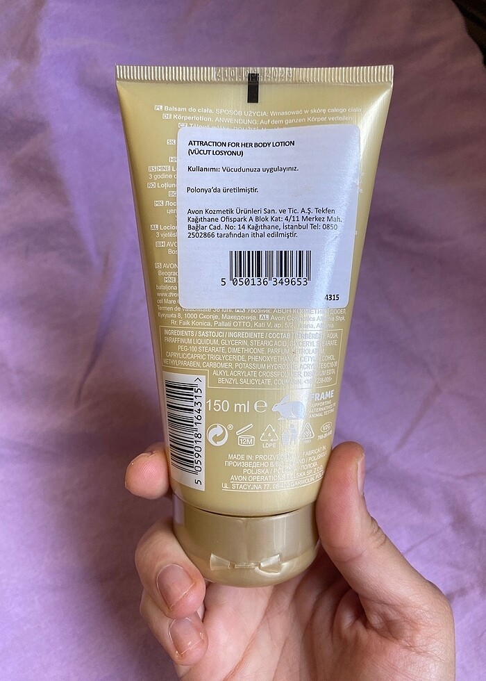 Avon Attraction parfümlü vücut kremi - Görsel 4