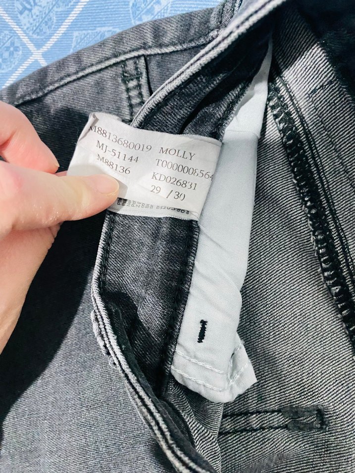 Gri Midi Boy Kadın Denim Pantolon - Görsel 2