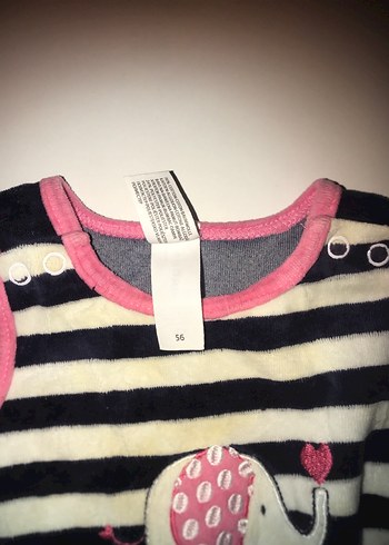 Renkli Çizgili Bebek Kız Tulum - Görsel 3