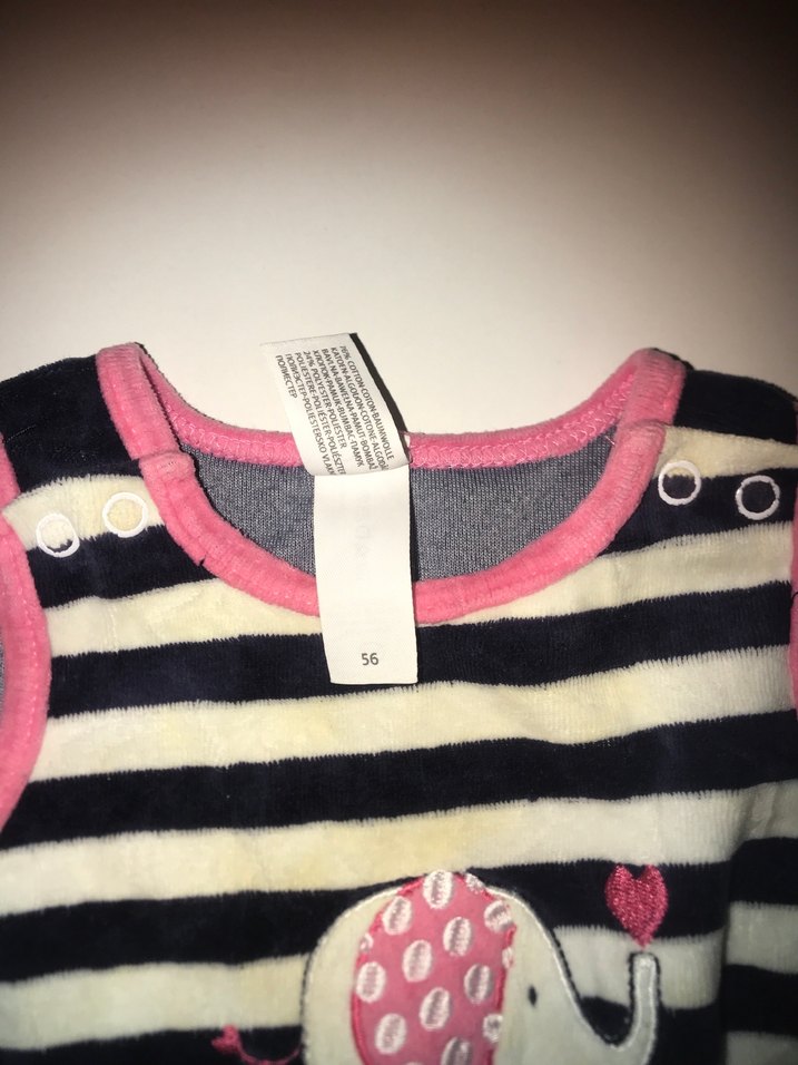 Renkli Çizgili Bebek Kız Tulum - Görsel 3