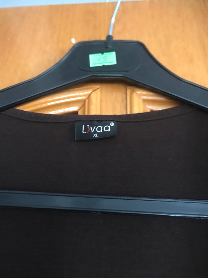 Kahverengi V Yaka Salaş Hamile Bluz - Görsel 4