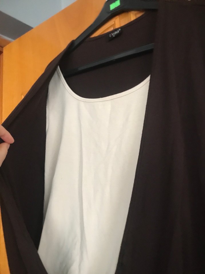 Kahverengi V Yaka Salaş Hamile Bluz - Görsel 2