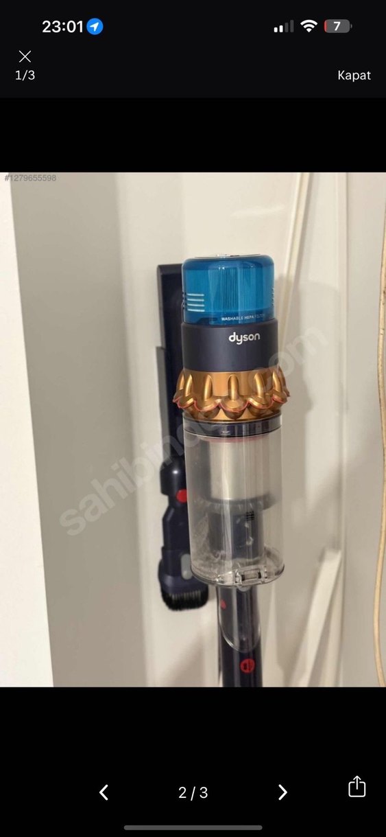 Dyson Mavi Kablosuz Elektrikli Süpürge - Görsel 2