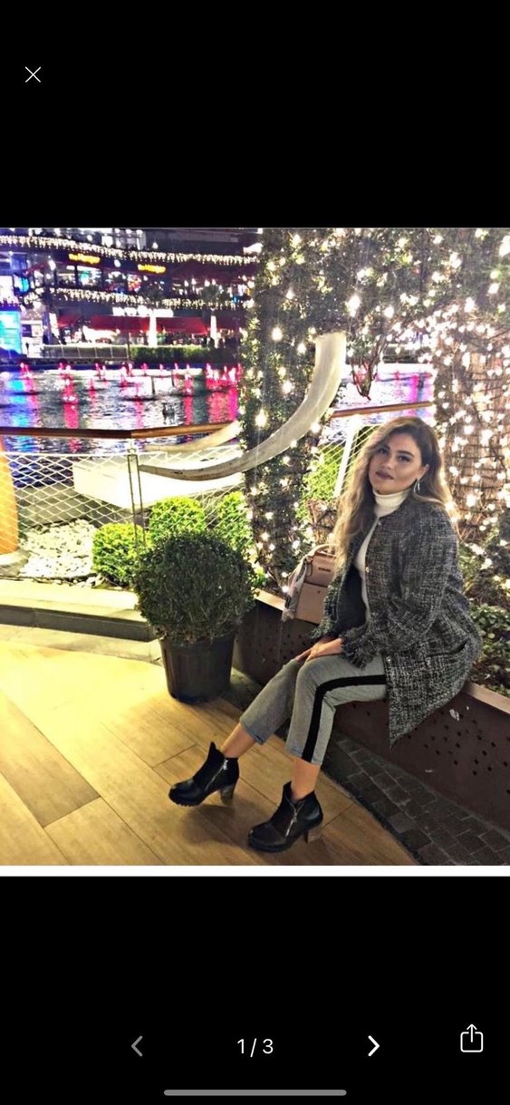 Gri Midi Kadın Ceket Düğmeli ve Gevşek Kesim - Görsel 2