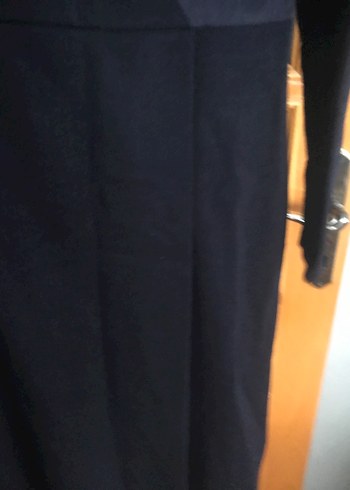 Siyah Midi Uzun Kollu Triko Elbise - Görsel 2