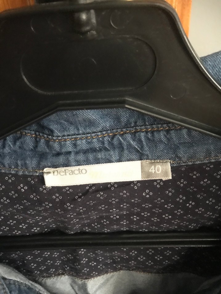 Düğmeli Kısa Kollu Kot Elbise - Görsel 4