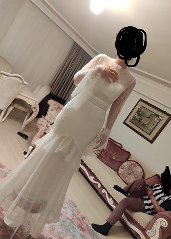 Vintage gelinlik nişanlık nikah elbisesi - Görsel 2