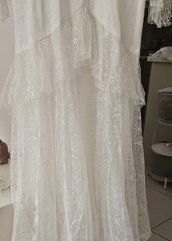 Vintage gelinlik nişanlık nikah elbisesi - Görsel 6