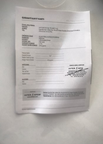  Beden REXON Mavi Elektrikli Göğüs Pompası