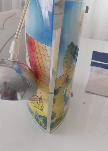 Diğer Çocuk Odası İçin Mavi Desenli Lamba