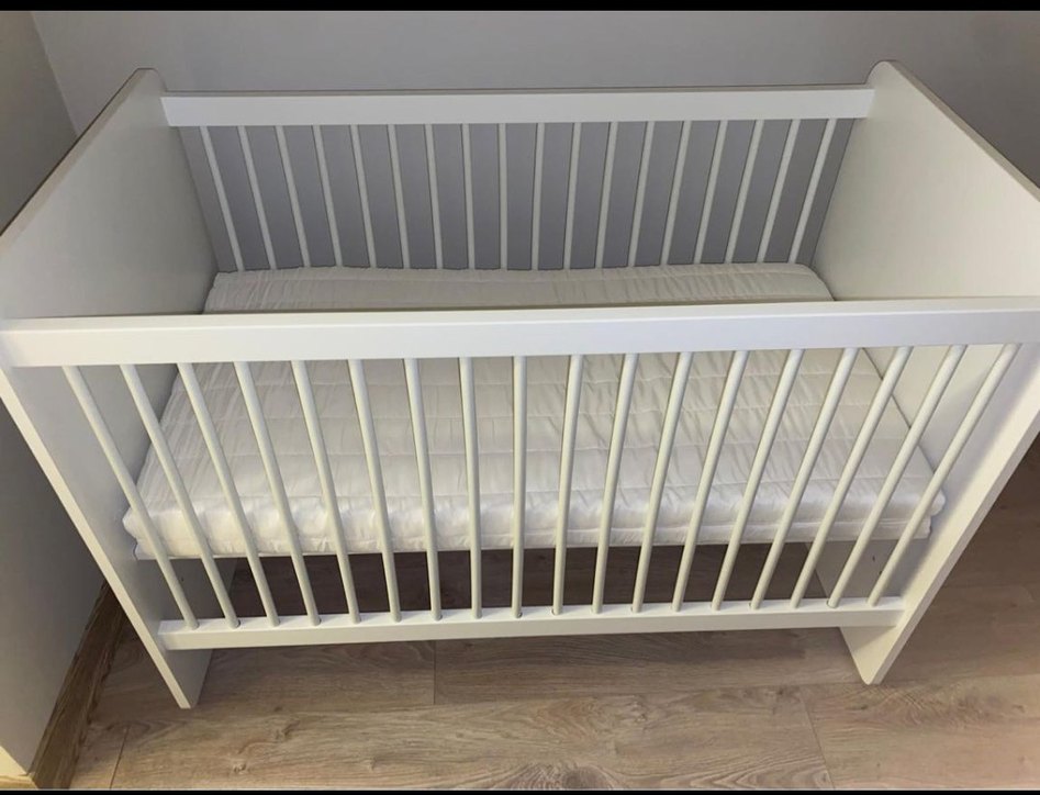 Beyaz Bebek Beşiği 60x120 - Görsel 2