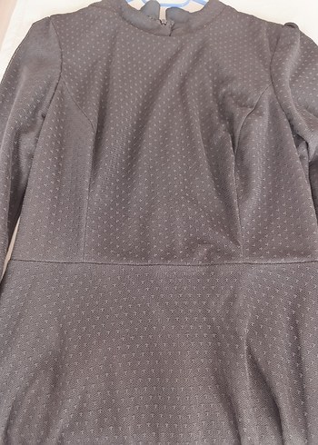 Uzun Kollu Siyah Pilili Gotik Elbise - Görsel 6