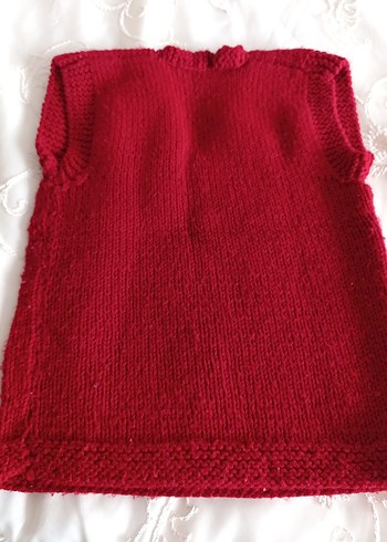 Kadın Bordo V Yaka Triko Süveter - Görsel 3