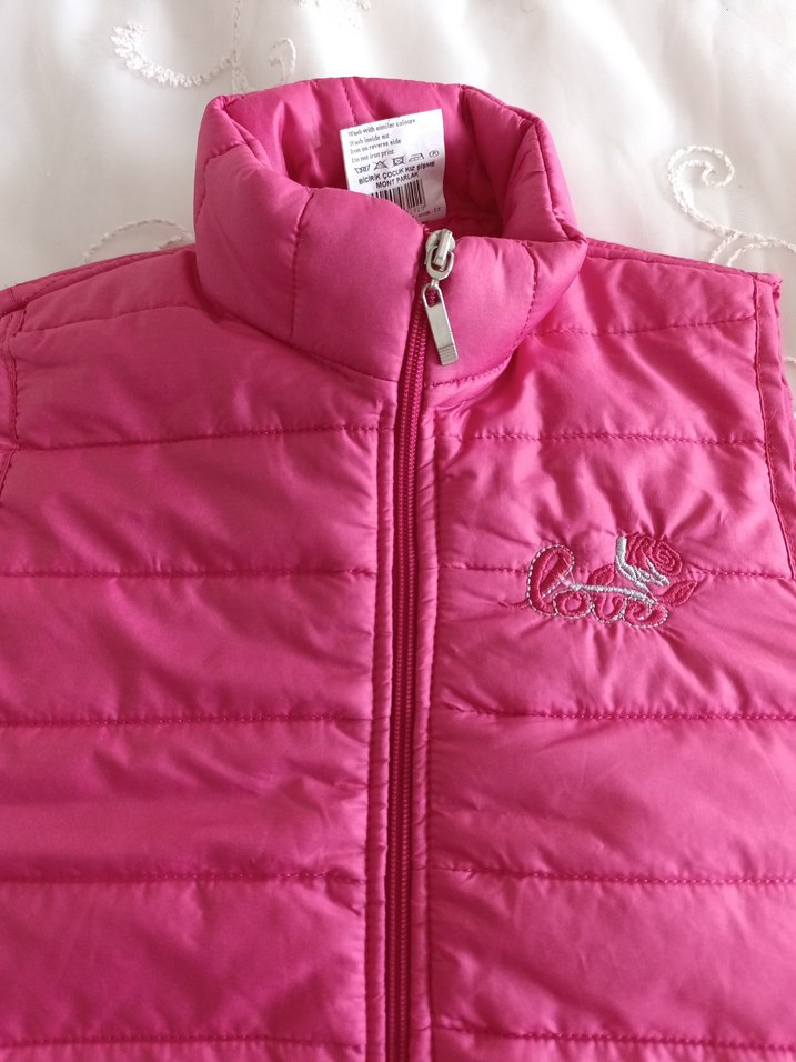 Kız Çocuk  Fermuarlı Yelek - Görsel 2