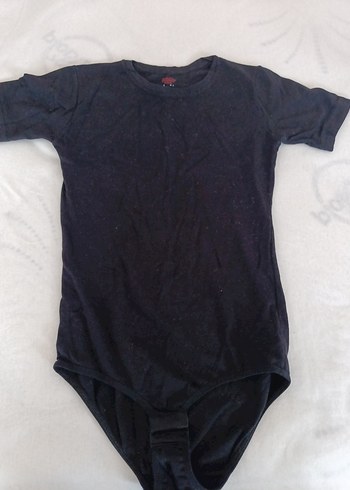 Uzun Kollu Siyah çıtçıtlı Body - Görsel 3