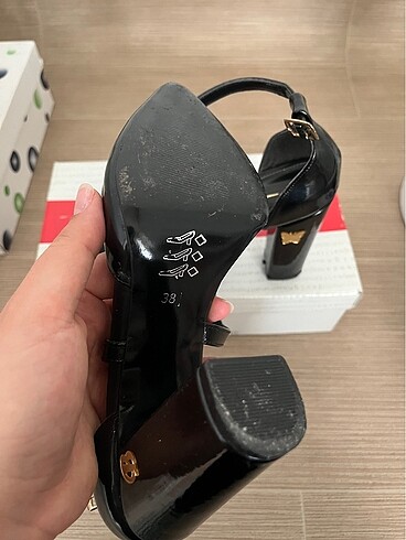 38 Beden siyah Renk Topuklu Ayakkabı