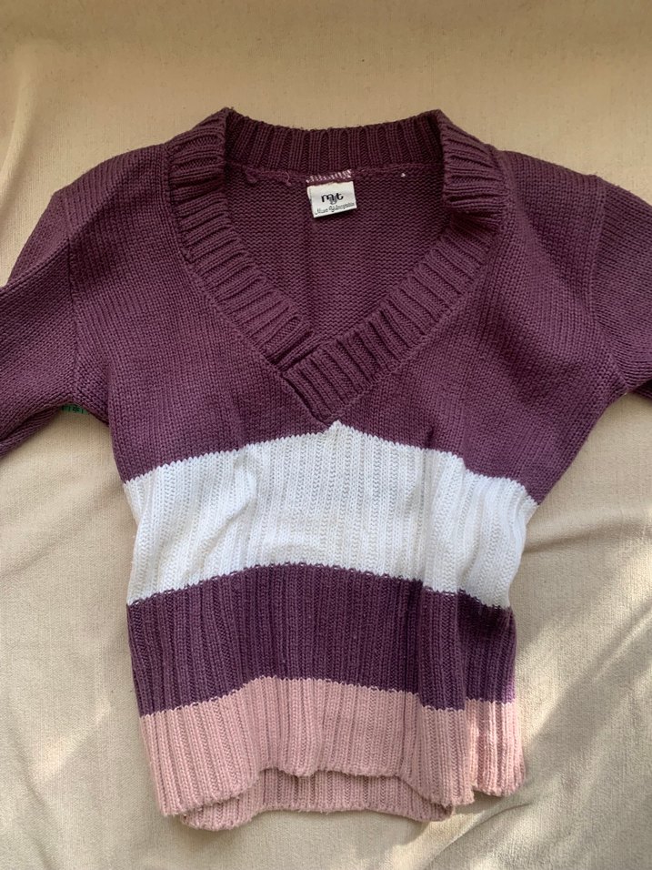 Vintage v yaka kazak - Görsel 2