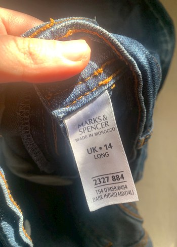 Vintage Kadın Mavi Bol Kesim Midi Kot Pantolon - Görsel 4