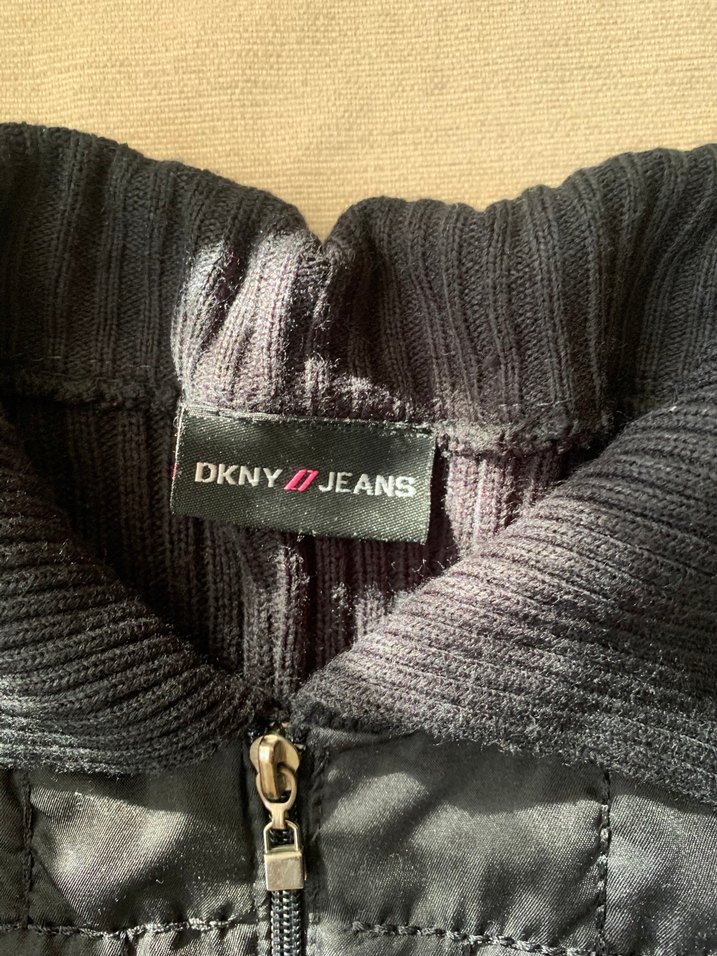 Vintage Fermuarlı Siyah Kadın Ceket - Görsel 4