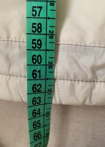 Vintage Beyaz Fermuarlı Uzun Kollu Kadın Mont - Görsel 6