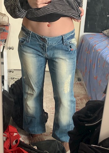 Vintage Denim Pantolon - Görsel 10