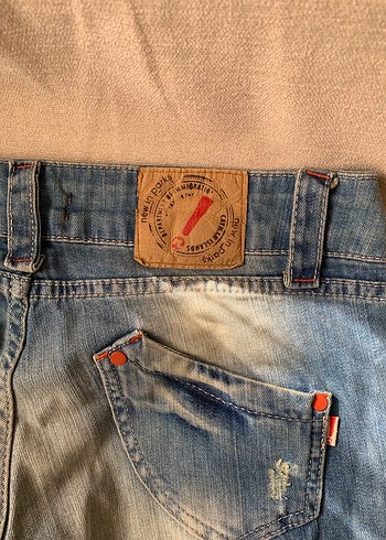 Vintage Denim Pantolon - Görsel 6