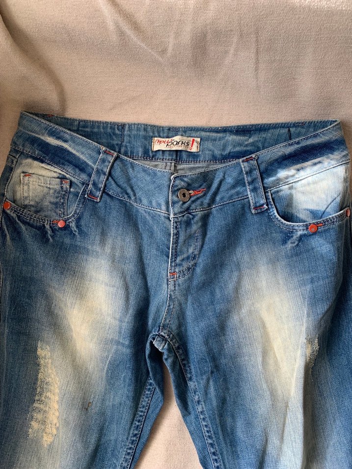 Vintage Denim Pantolon - Görsel 4