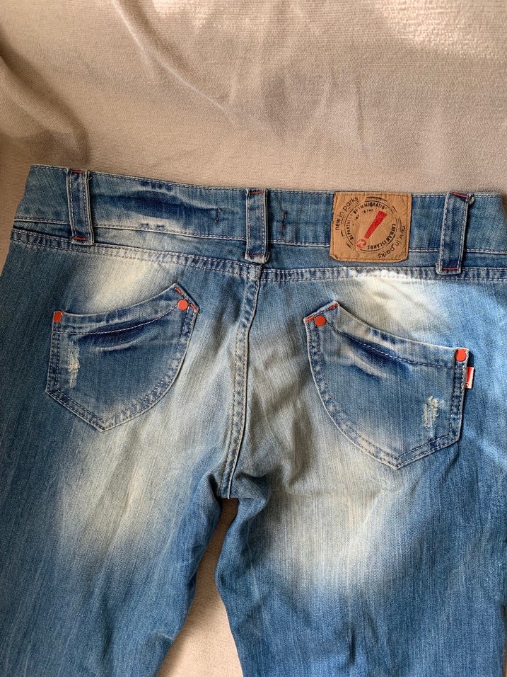 Vintage Denim Pantolon - Görsel 5