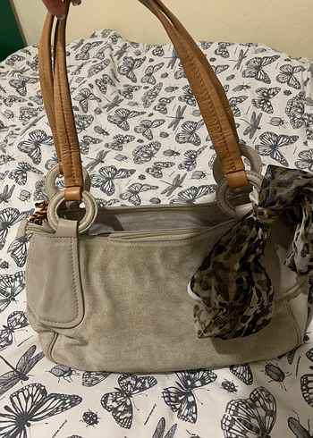 Bej Süet Bohem Hotiç Çanta - Görsel 3